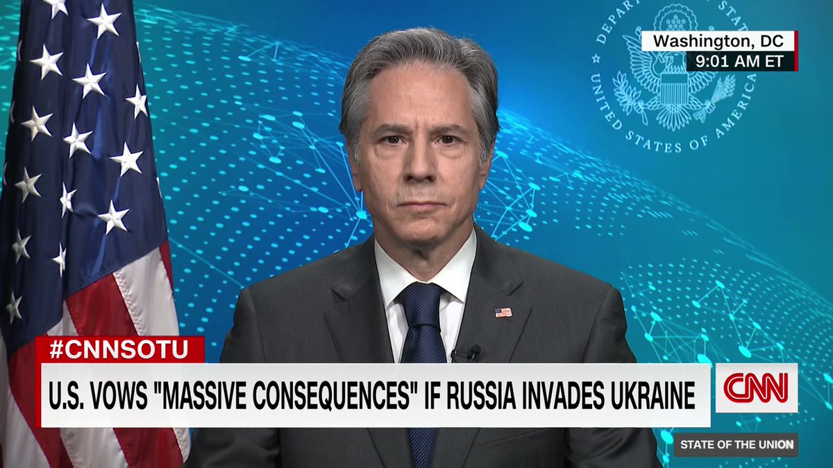 Blinken:  - Russia has repeatedly committed acts of aggression against neighbors: Georgia, Moldova, Ukraine  - Fundamental principal of international security is at the stake: one country can't change the borders of another by force