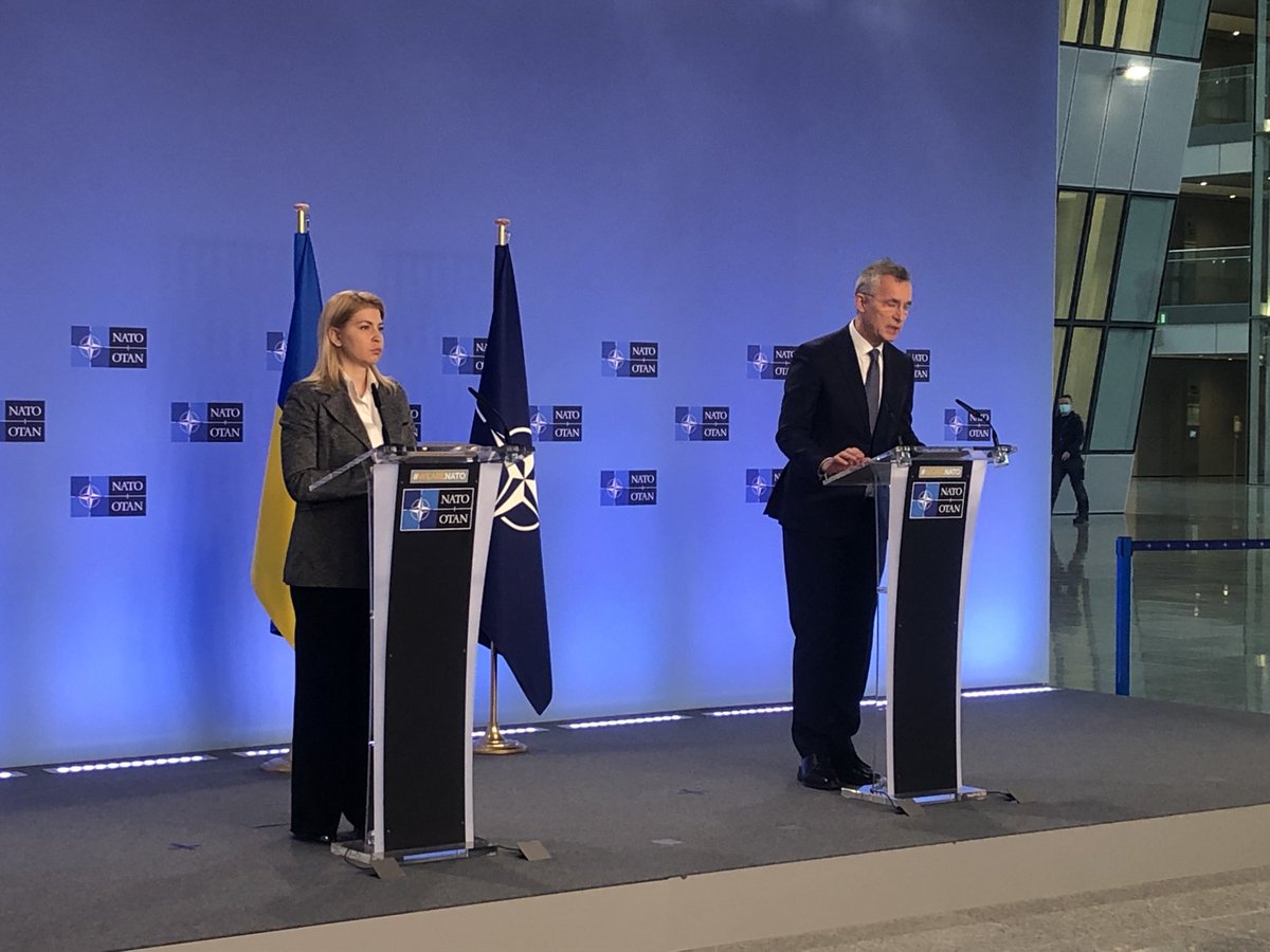 NATO Secretary General Stoltenberg says it's an important week in diplomacy as the US, NATO and the OSCE all meet to discuss how to de-escalate tensions with Russia on the Ukrainian border