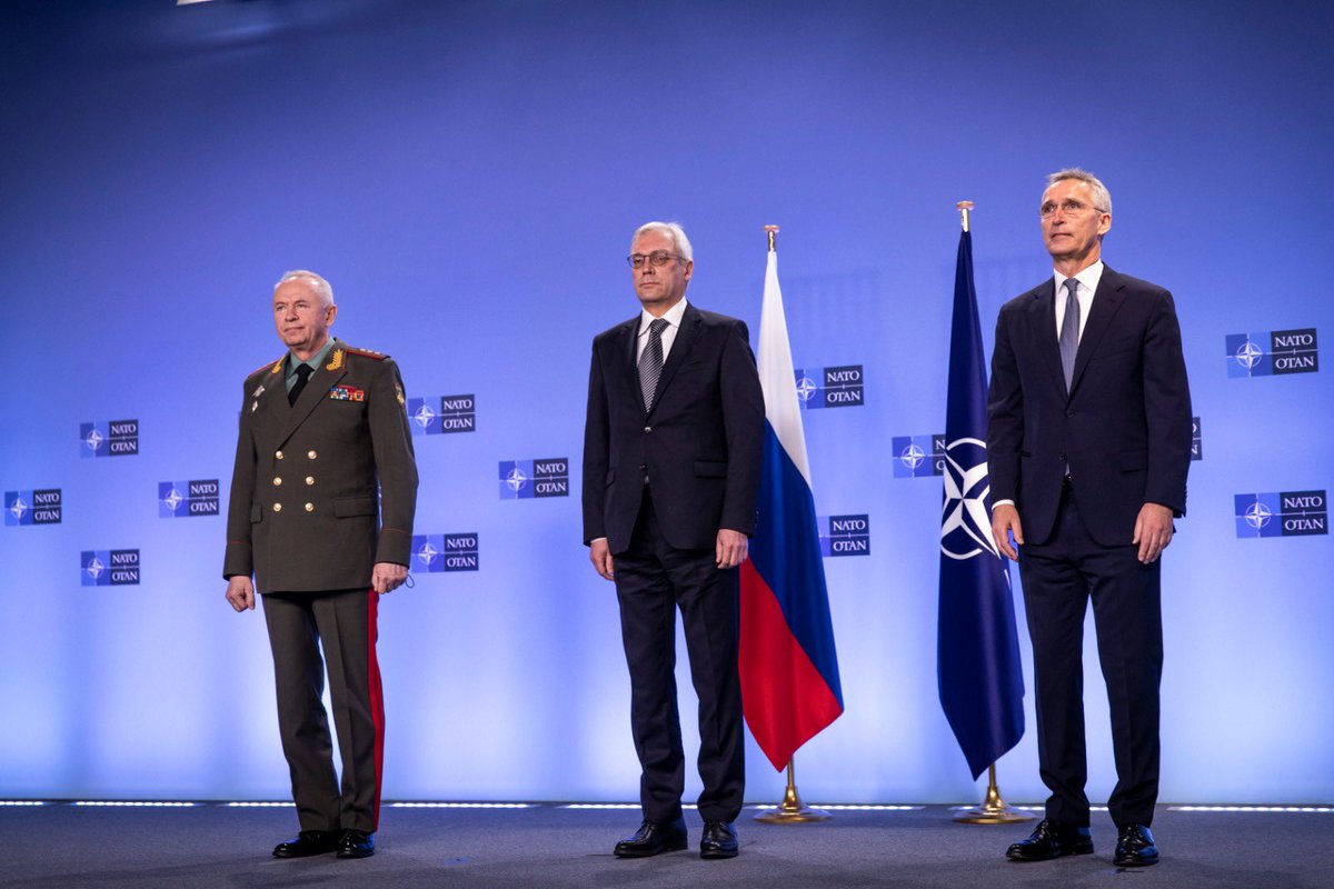 Jens Stoltenberg: Today's meeting of the NATO–Russia Council is underway. It is a timely opportunity for dialogue at a critical moment for European security. When tensions are high, it is even more important that we sit down around the same table and address our concerns