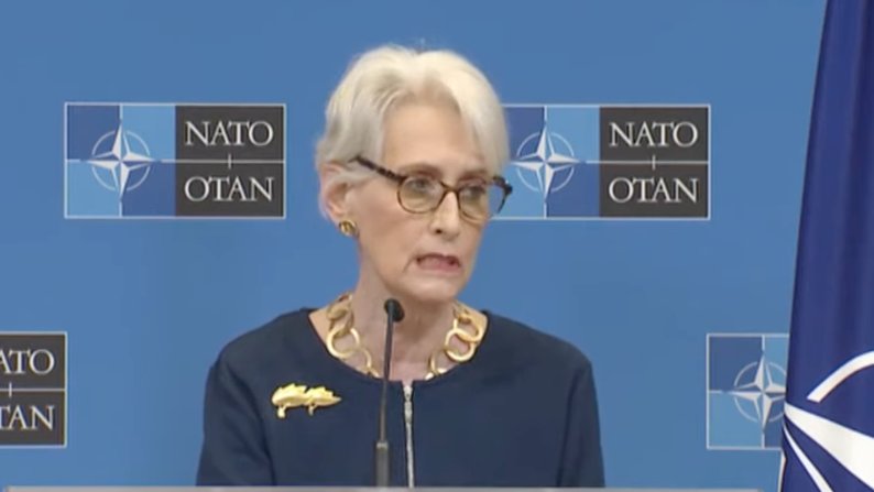 Escalation does not create optimal conditions for diplomacy, to say the least, says @DeputySecState Sherman after the NATO-Russia Council. She says Russia has created the crisis of today and it's for Russia to make a stark choice to turn toward diplomacy