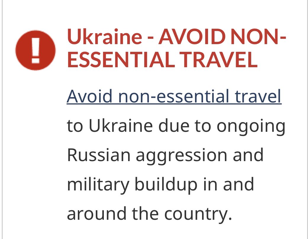 Canada advises against non-essential travel to Ukraine citing 'ongoing Russian aggression'