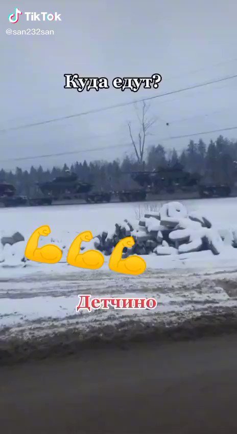 Russian military echelon filmed in Kaluga region, moving south