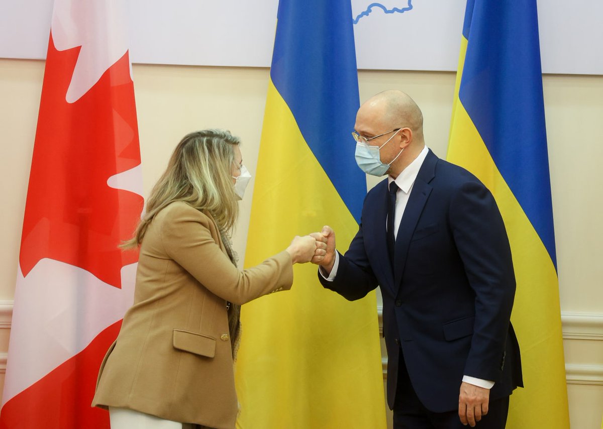 Prime Minister of Ukraine Shmyhal met with Foreign Minister of Canada @ melaniejoly