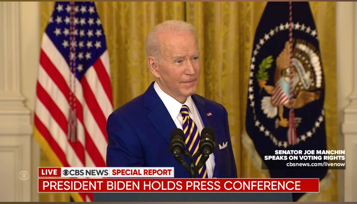 @POTUS on whether Russian President Putin will order Russia troops into Ukraine:  My guess is he will move in, he says. He has to do something