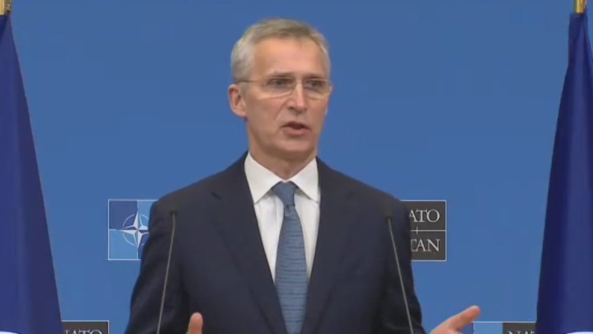 NATO Sec Gen Stoltenberg on whether he's disappointed in Germany says only that Berlin has agreed to send the same message(s) and provide same reinforcements as all other allies