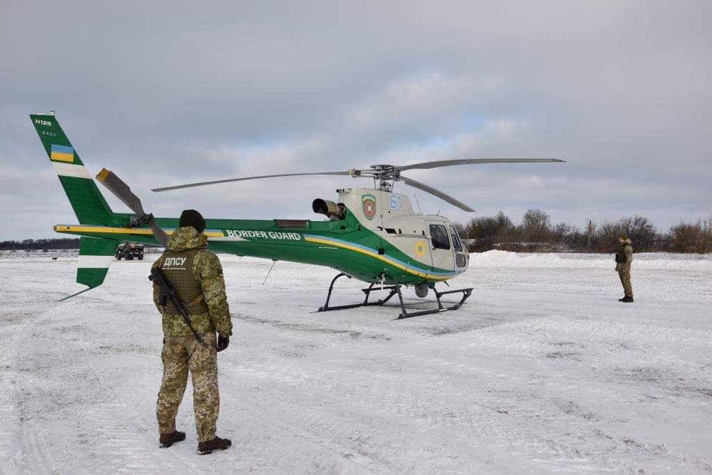 A new helicopter Airbus H125 for Ukrainian border guard service has arrived in Sumy region