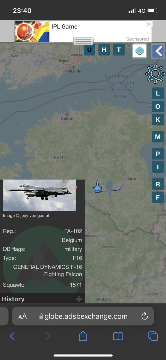 F-16s aerial activity over Estonia