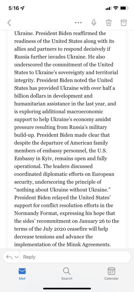 WH readout of Biden-Zelensky call: