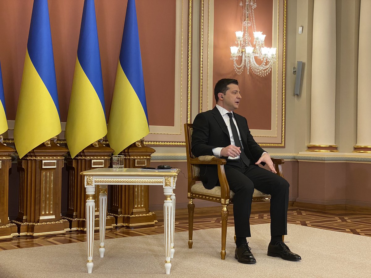 Zelensky: I don't want Ukraine to be a result between president Biden and President Putin. President Biden assured me that nothing will be decided behind Ukraine's back about the destiny and future about our country
