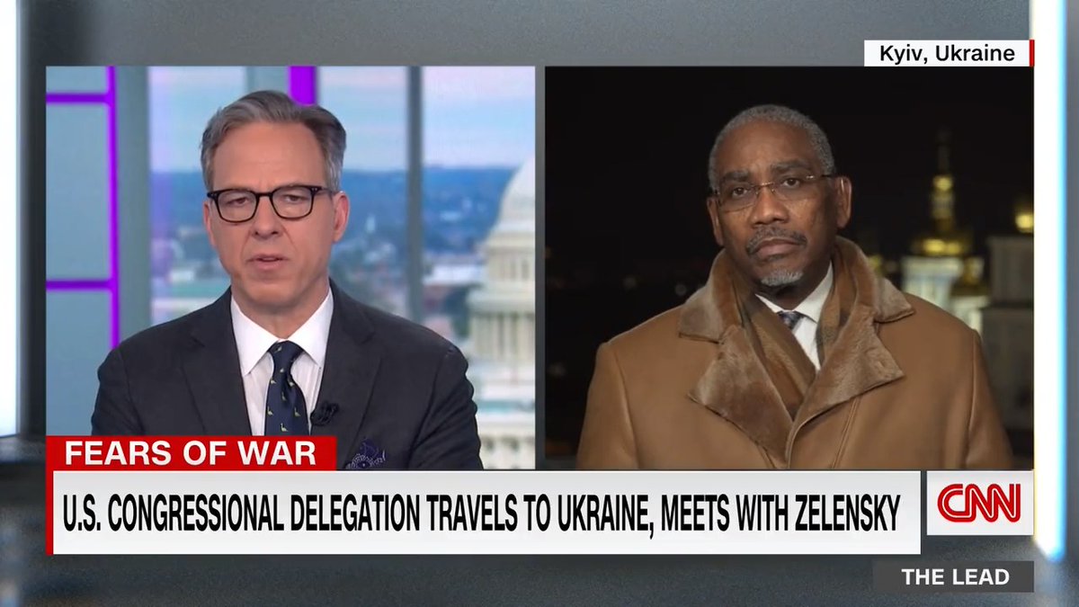 Rep. Gregory Meeks, who is leading a congressional delegation in Ukraine, says there must be a plan A and a plan B, because we don't know what Putin will do as Russia's troop buildup near Ukraine continues.  Meeks added he's confident Ukrainians will defend their country