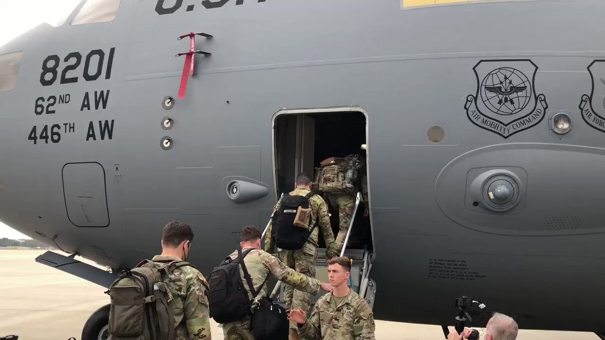 82nd Airborne paratroopers off to Europe