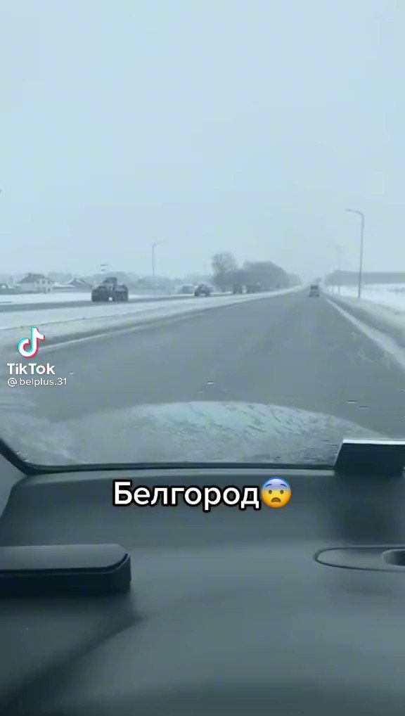 Military convoy filmed on the way from Voronezh to Belgorod region