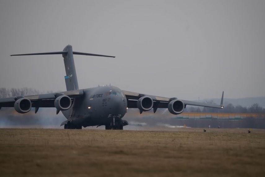 The soldiers of the 82nd Airborne Division landed at the airport in Rzeszów
