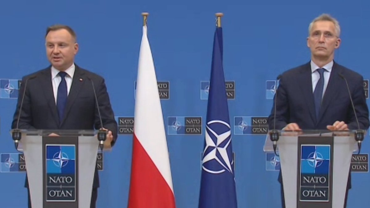 Polish President Duda says he fears the Kremlin will not withdraw troops from Belarus after upcoming military joint exercises, adding another [Russian] military district which would significantly change the security architecture of Europe”