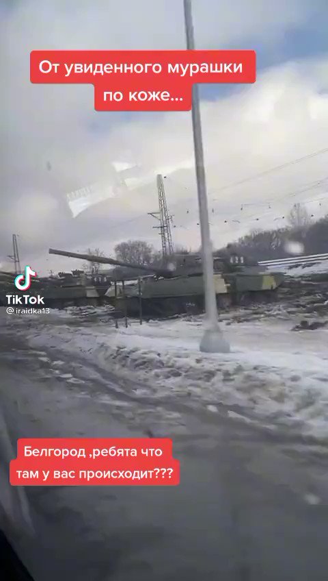 Big amount of military equipment filmed yesterday at railway station in Belgorod region