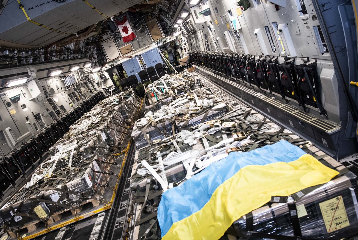 .@CanadianForces made a second delivery of lethal military aid to support Ukraine
