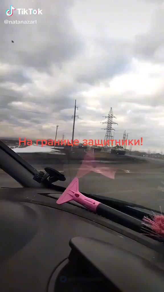 Russian military column filmed at the border of Ukraine in Belgorod region