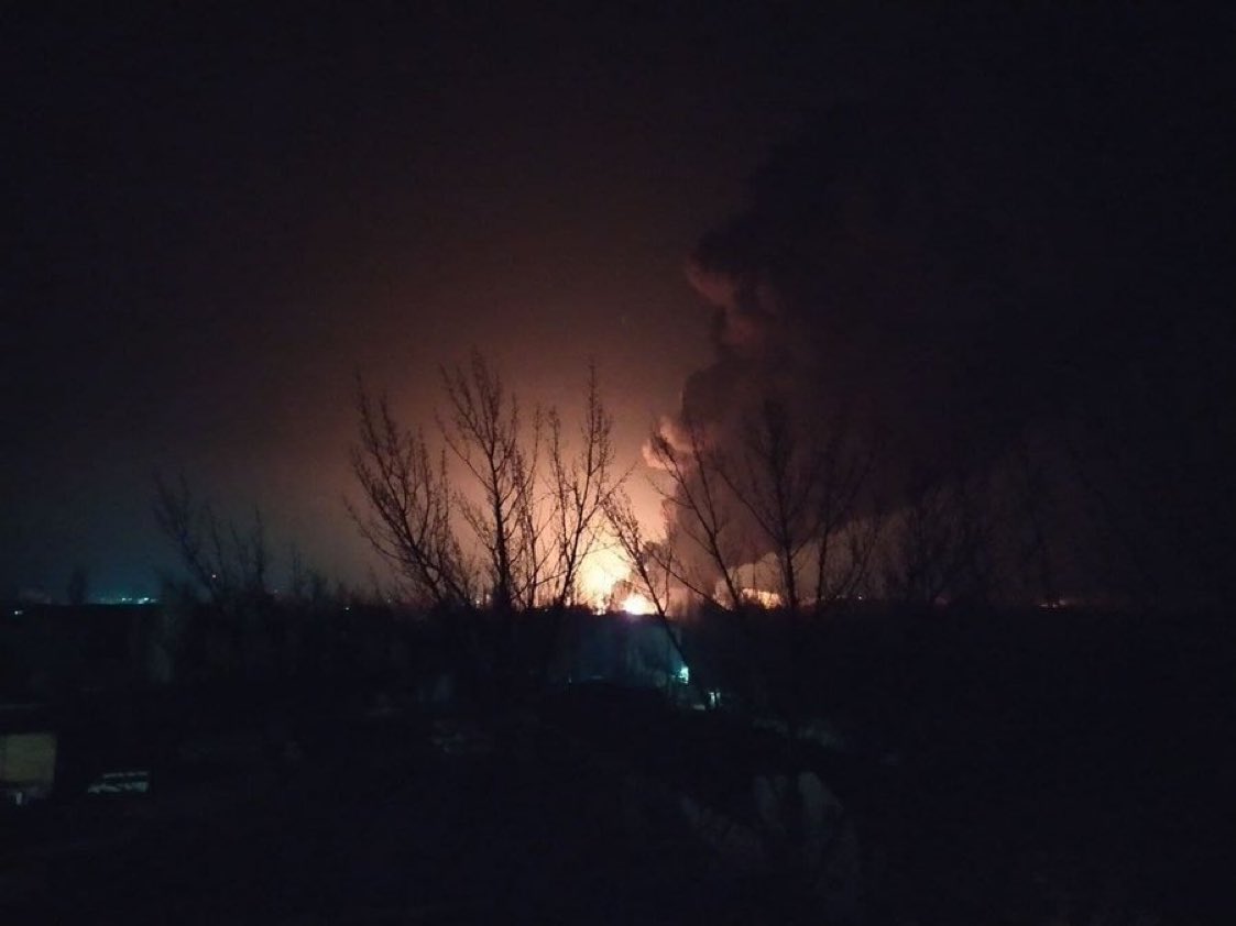 Two explosions reported in Mykolaiv, reportedly targeting the airbase and railway fuel depot