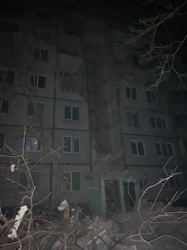 Apartment block destroyed in Kharkiv in Russian attack
