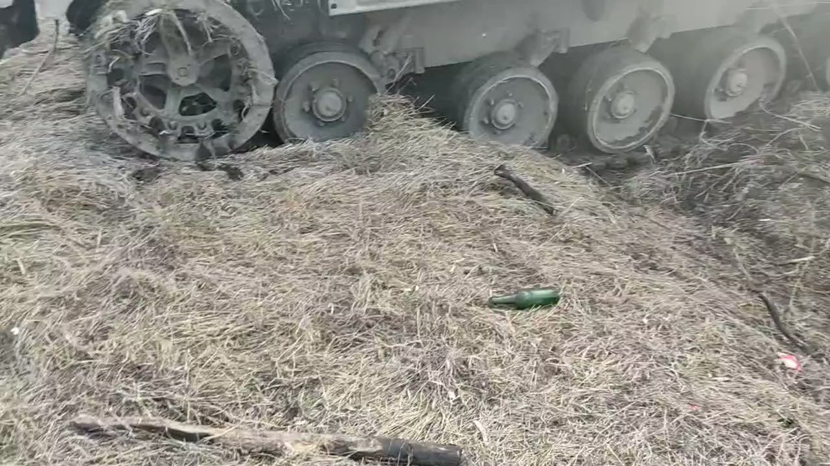 Destroyed Russian equipment near Mariupol