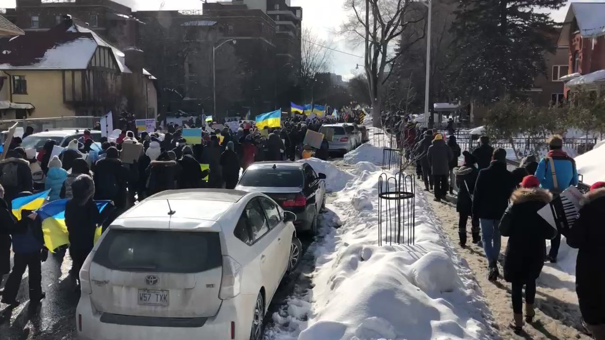 Big rally in Ottawa in support of Ukraine