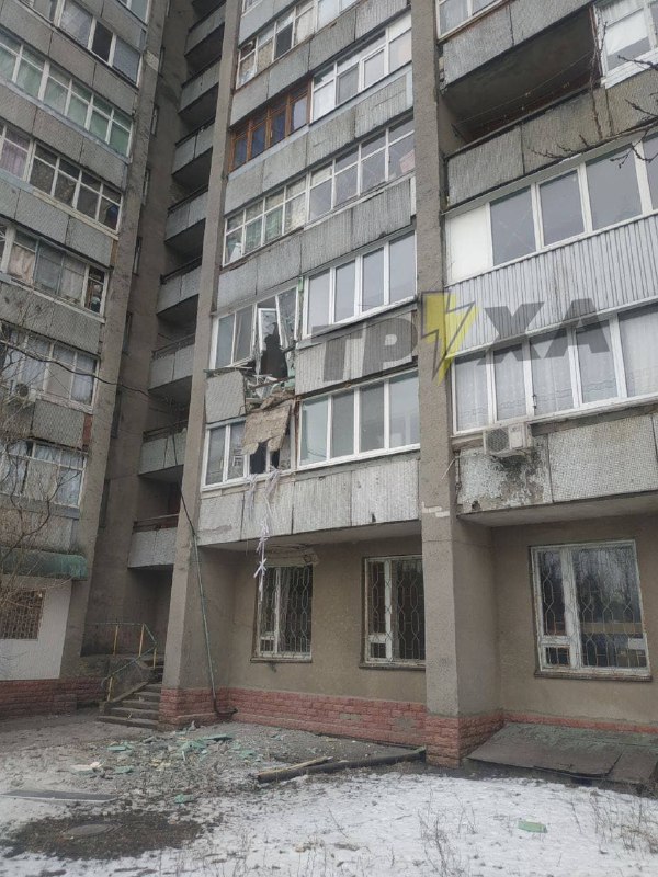 Projectile targeted residential building in Kharkiv