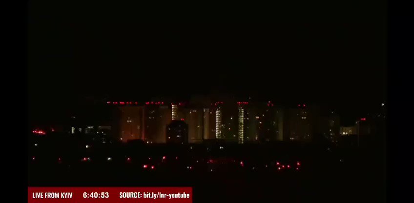 Missile strike on Kyiv minutes ago