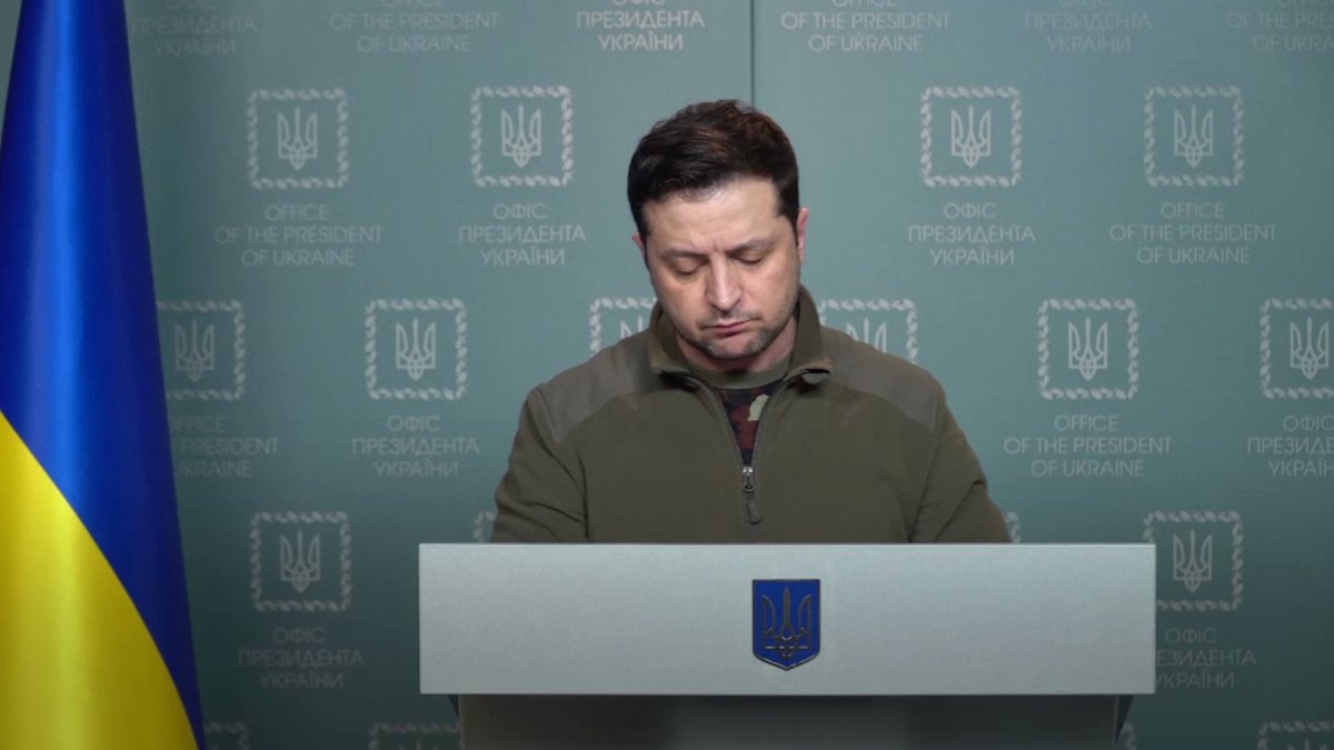 Put down your weapons and leave.  VIDEO: Ukrainian President Volodymyr Zelenskyy makes an appeal in Russian to invading forces. He also announced that prison inmates in Ukraine may be allowed to join the fight