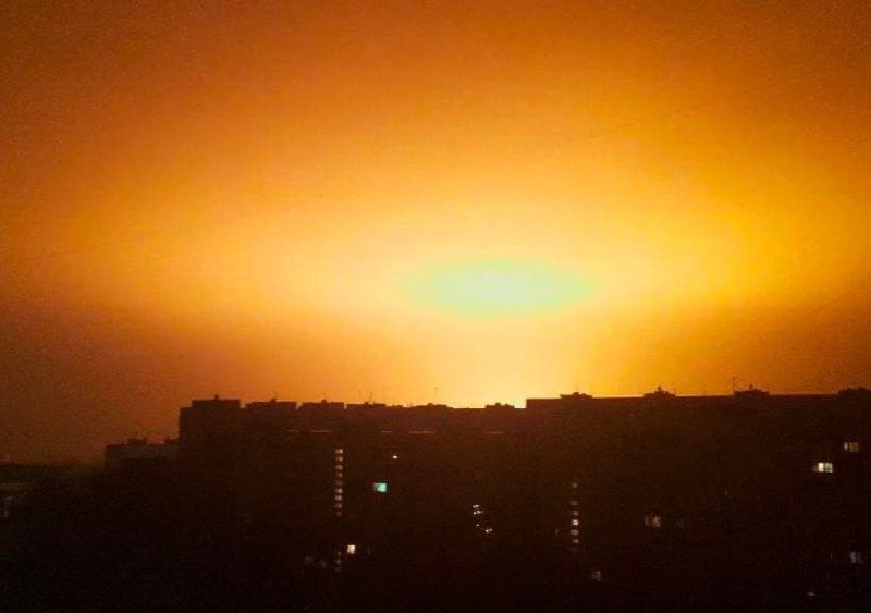 Aerial strike targeted tank academy in Kharkiv. Multiple secondary explosions heard