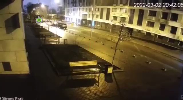 The moment of the rocket strike on Kyiv, south Railway station