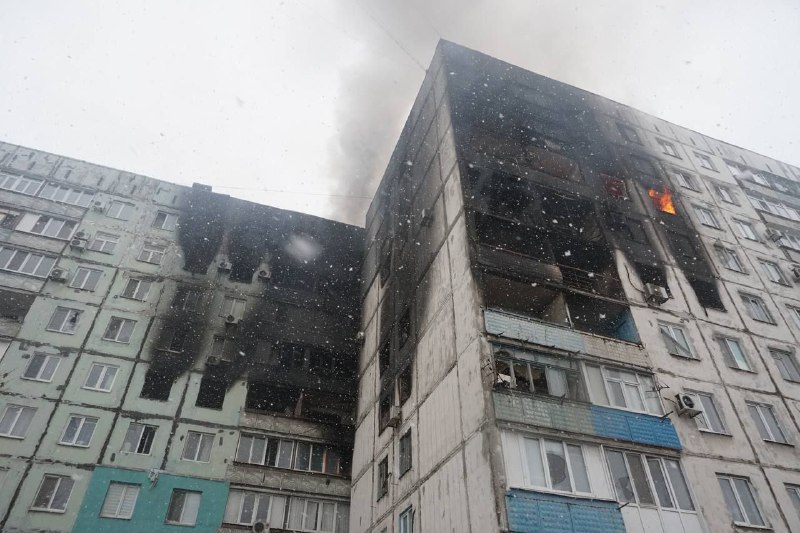 Consequences of attack in Mariupol