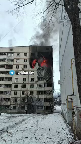 Russian strike again targeted civilian apartments