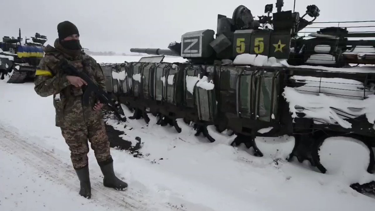 Russian column was ambushed north to Kharkiv