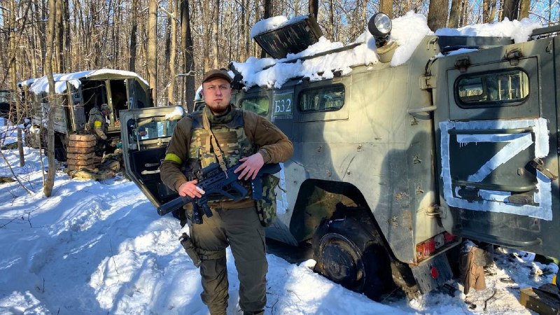 Russian military column was ambushed in Kharkiv region