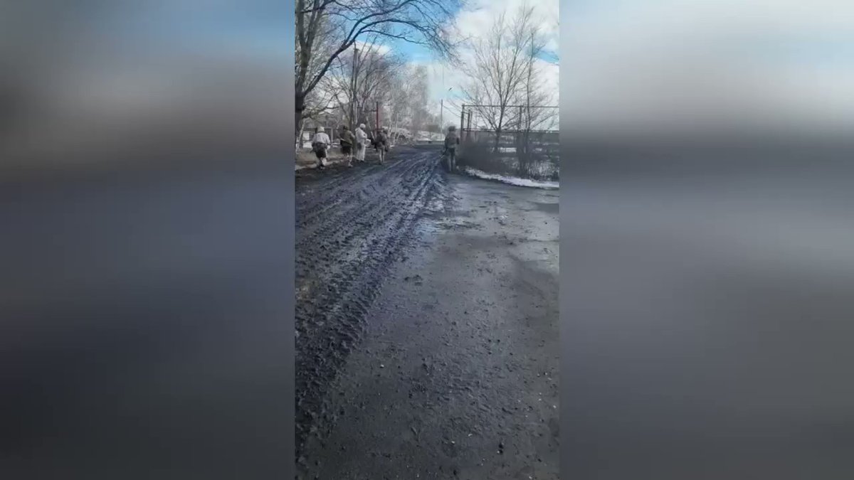 Russian army column ambushed in Luhansk region