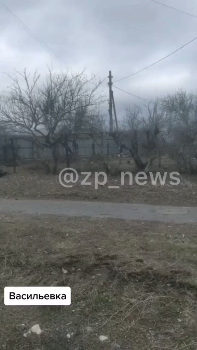 Destroyed Russian APC in Vasylivka, Zaporizhiye region