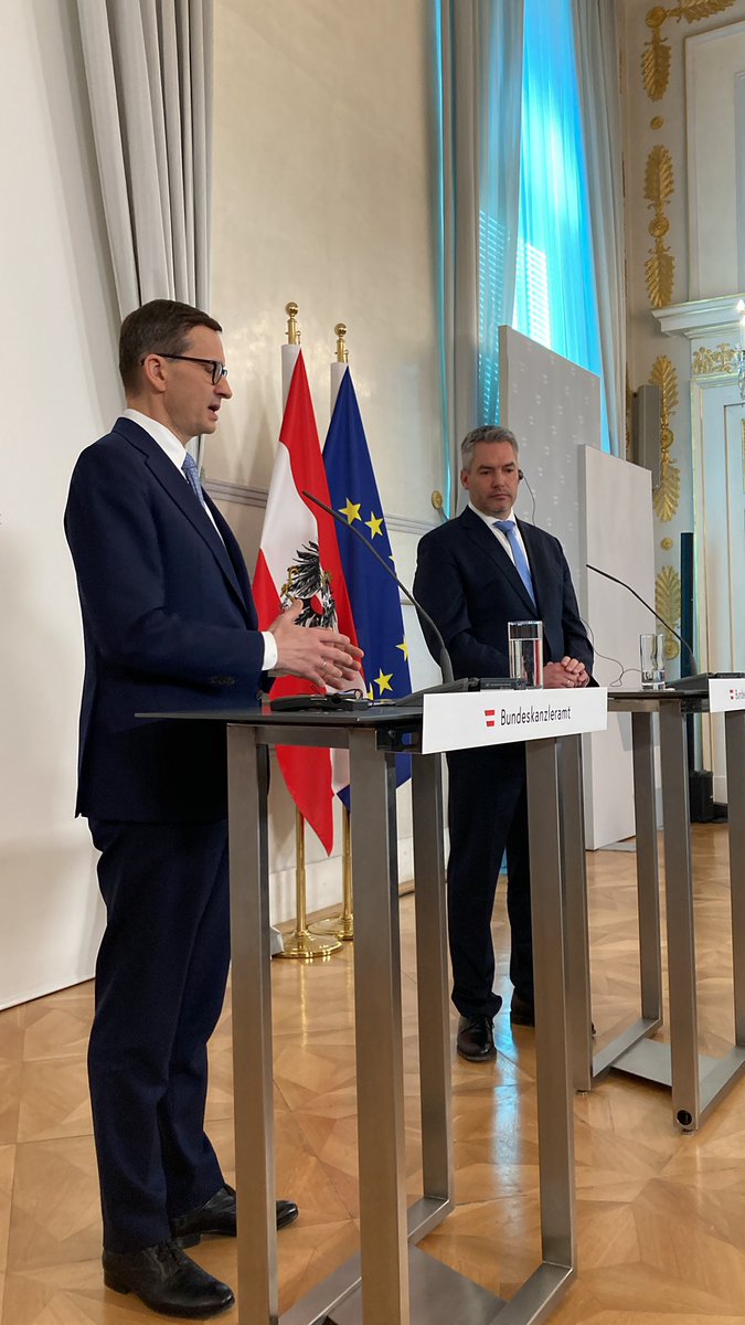 Poland's PM @morawieckim on Mig29: the decision about giving jets to Ukraine must be a joint decision by all NATO countries  providing Ukraine with the offensive weapon should be NATO decision