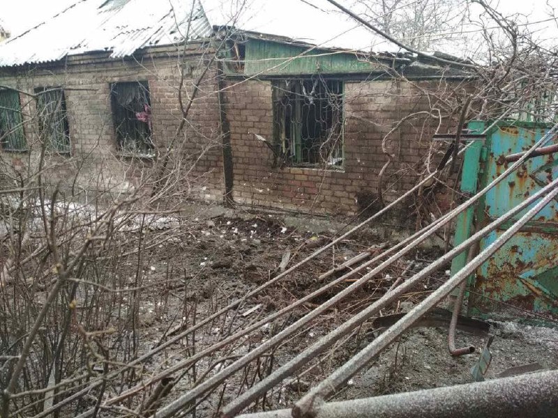Russian troops shelled Novoluhans'ke with mortars, no casualties, material damage