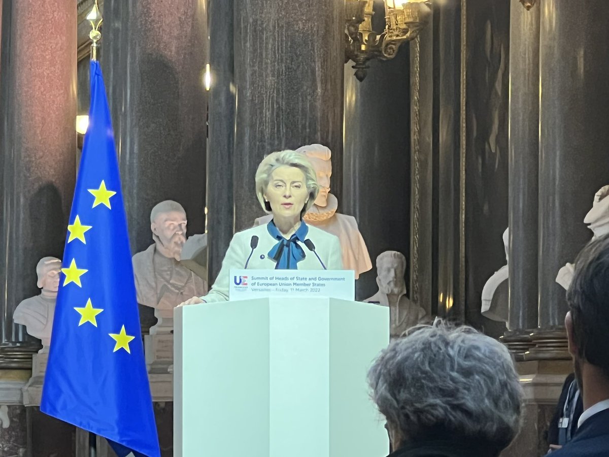 President @VonDerLeyen says today's declaration will transform European energy by switching suppliers and phasing in renewables.  Council has given the nod for a Commission proposal in May to completely rid the EU of Russian fossil fuels by 2027