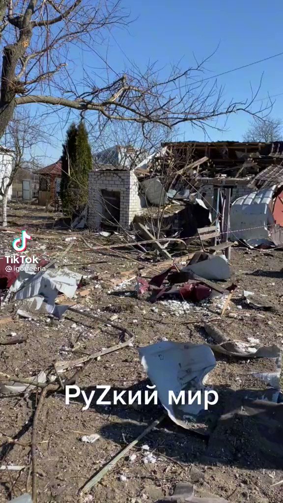 Widespread damage in Hoholiv village in Kyiv region after Russian army attack