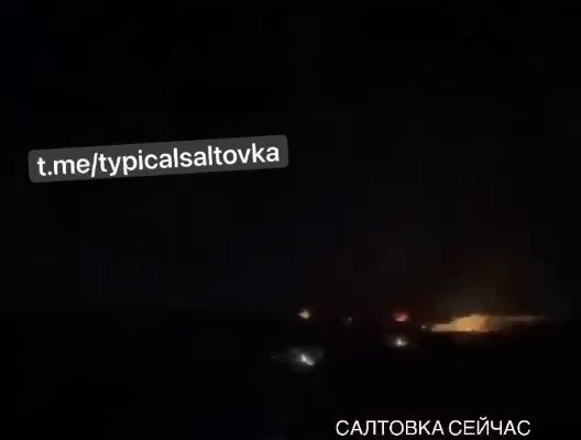 Heavy MLRS fire targeting Saltivka in Kharkiv tonight