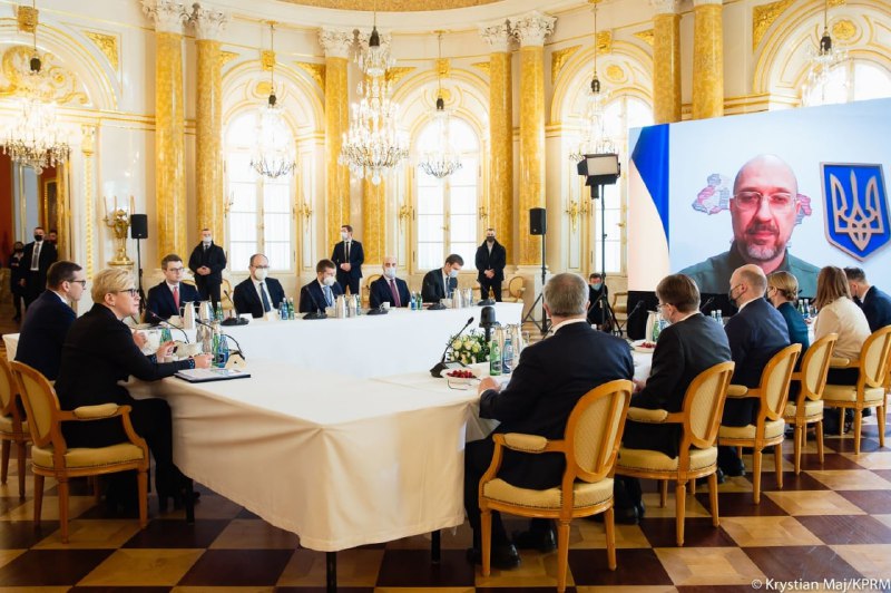 PMs of Lublin triangle meet in Warsaw(PM Shmygal via video link)