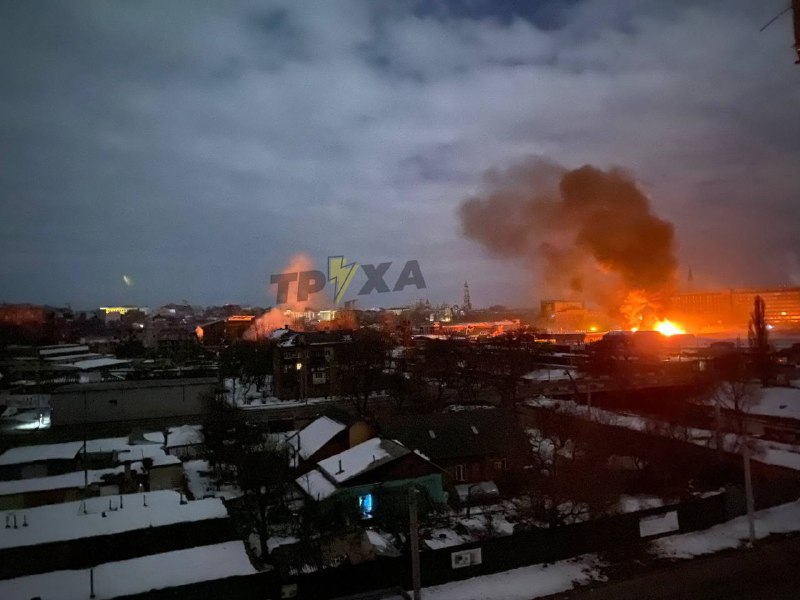 Fire at central market in Kharkiv after heavy shelling by Russian army