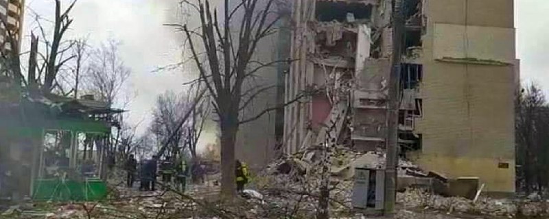 Rescuers extracted 5 bodies, among them 3 children from the rubble of destroyed dormitory at ZAZ district in Chernihiv