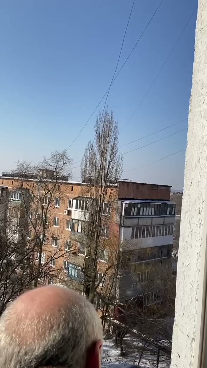 Multiple Russian helicopters flying near Donetsk today