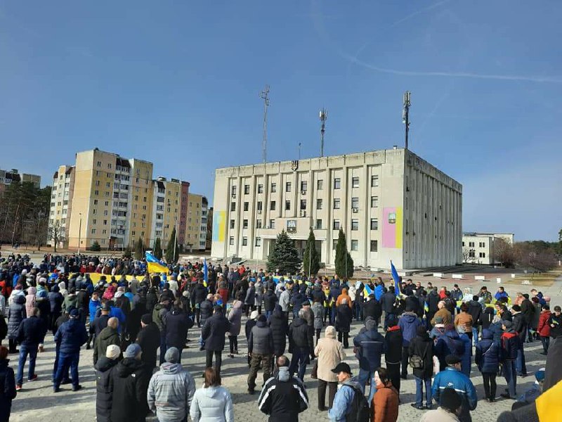 Demonstration in Slavutich