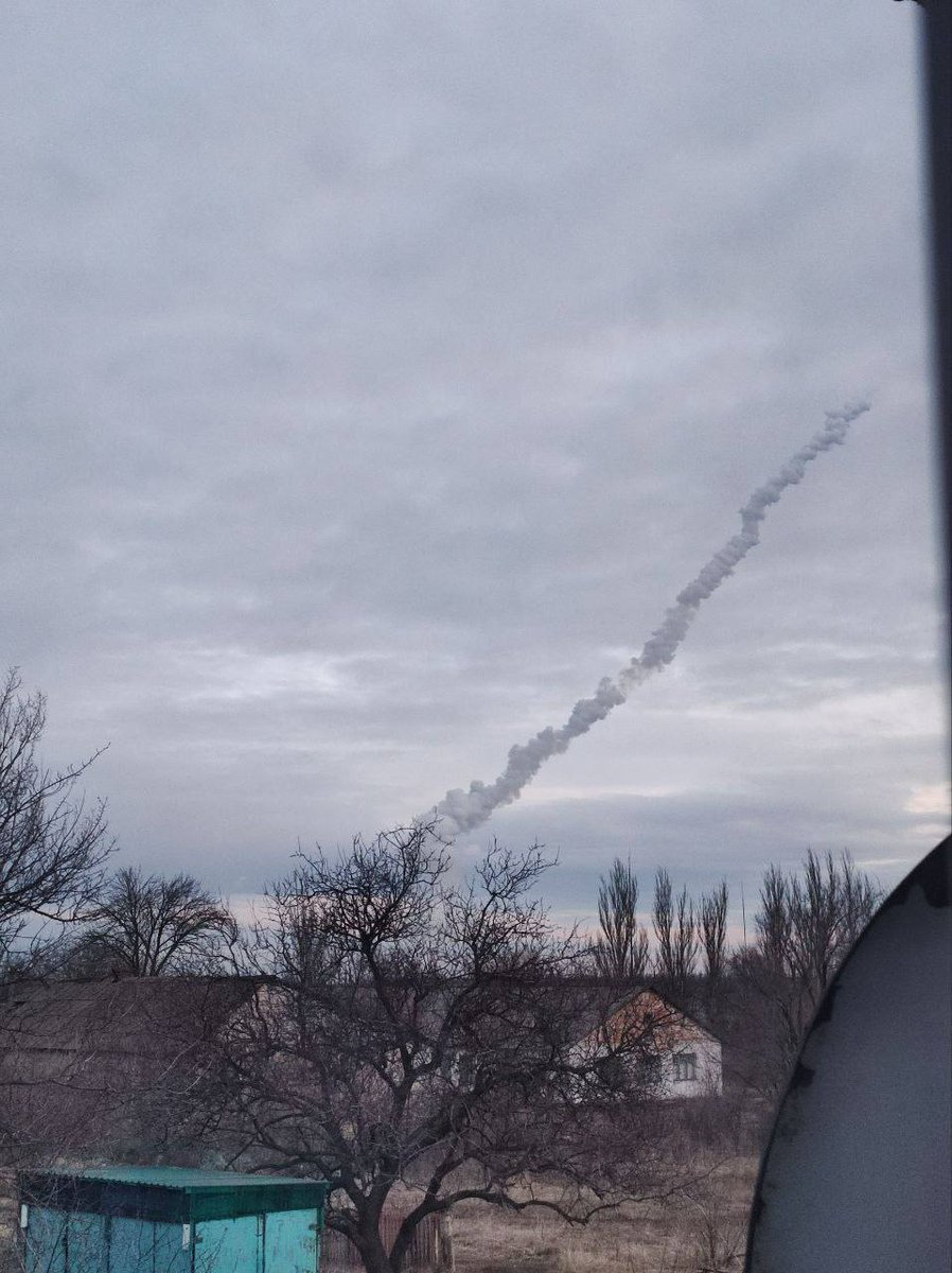 Missile launches from Donetsk area