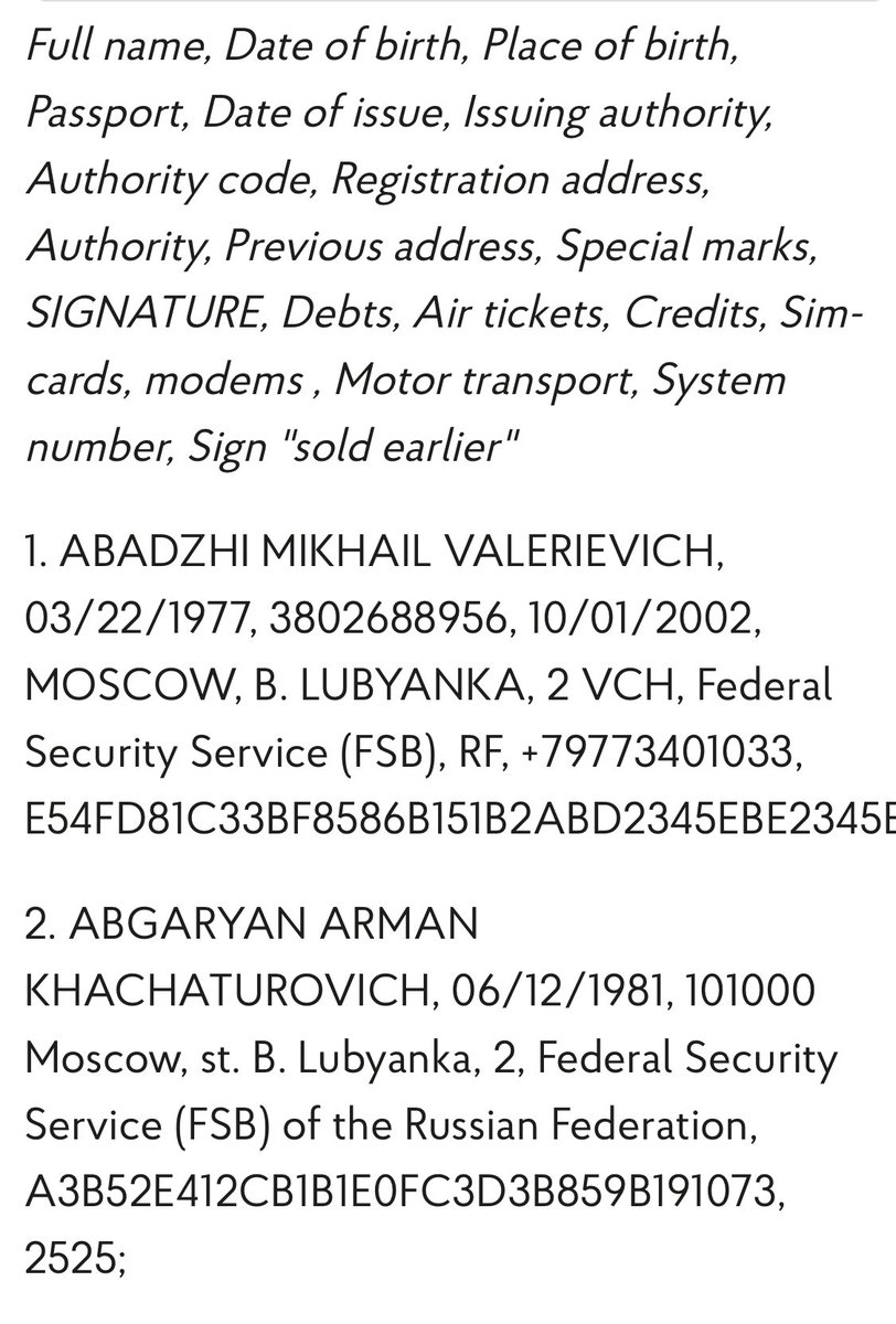 Another major Ukrainian leak operation: Ukrainian military intelligence GUR discloses alleged list of 620 Russian FSB employees, with lots of verifiable details