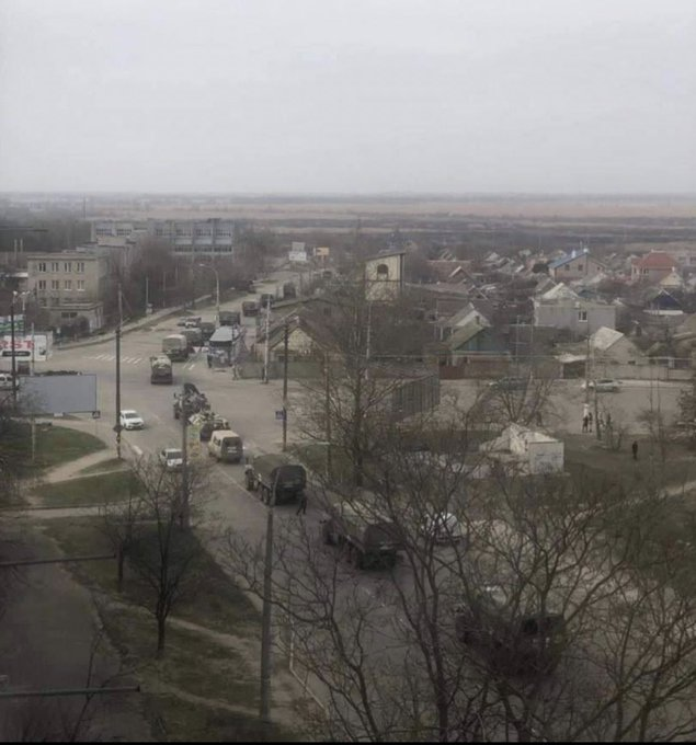 Kherson: Russian military column moving towards Mykolaiv