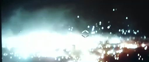 Video of incendiary ammunition used this night